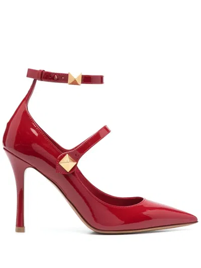 Valentino Garavani Tiptoe 100mm Pumps In Rot