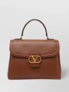 Valentino Tobacco Top Handle Satchel With Removable Strap