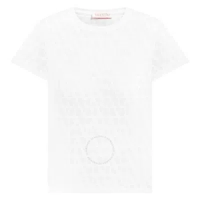 Valentino Toile Iconograph Vlogo T-shirt In White