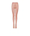 Valentino Toile Iconographe All-over Patterned Tights In Brown