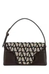 Shop Valentino Toile Iconographe And Leather Le Grand Deuxieme Shoulder Bag
