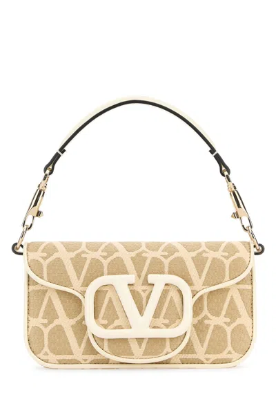 Valentino Garavani Toile Iconographe And Leather Locã² Handbag