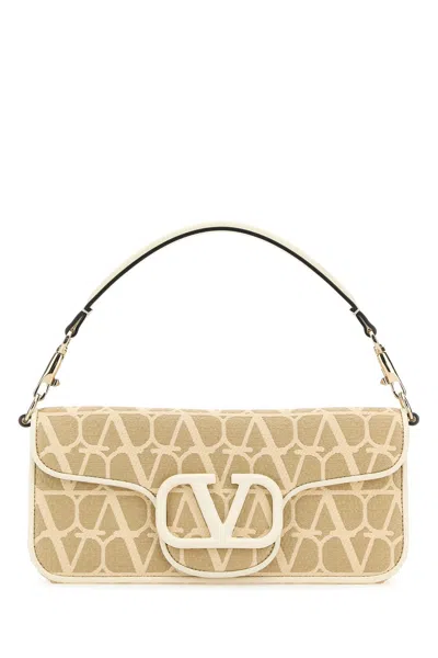 Valentino Garavani Toile Iconographe And Leather Locã² Handbag