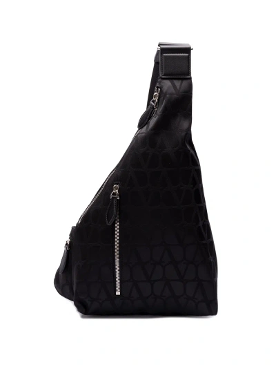 Valentino Garavani `toile Iconographe` Backpack In Black  