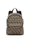 Valentino Toile Iconographe Backpack With Leather Detailing In Black