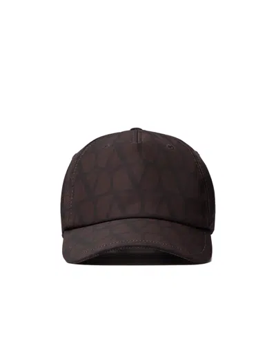 Valentino Garavani Toile Iconographe Baseball Cap In Black