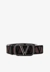 Valentino Toile Iconographe Belt In Brown