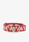Valentino Toile Iconographe Belt In Red