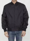 Valentino Nylon Jacket With Toile Iconographe Print In Black