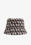 Valentino Toile Iconographe Bucket Hat In Beige