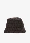 Valentino Toile Iconographe Bucket Hat In Ebony