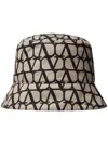 Valentino Toile Iconographe Bucket Hat In Neutrals