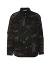 Valentino Toile Iconographe Camouflage Jacket In Green
