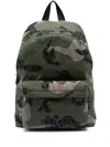 Valentino Toile Iconographe Camouflage-print Bacpack In Green