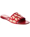 Valentino Garavani Valentino Toile Iconographe Canvas Slide In Red