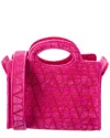 Valentino Toile Iconographe Canvas Tote In Pink
