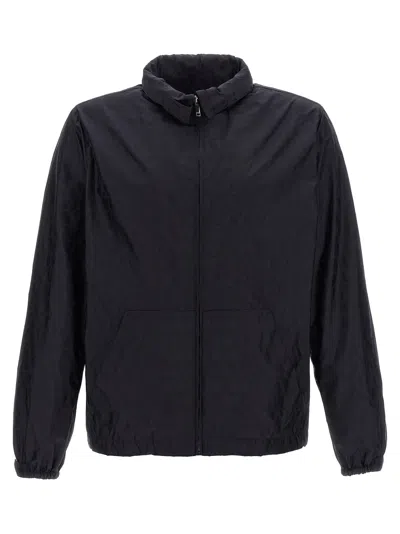 Valentino Windbreaker Iconographe Geometric Pattern In Blue