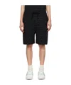 Valentino Toile Iconographe Cotton Bermuda Shorts In Black