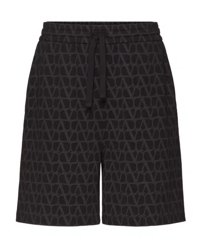 VALENTINO VALENTINO DRAWSTRING ALL-OVER PRINTED SHORTS