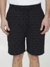 Valentino Toile Iconographe Cotton Bermuda Shorts In Multi