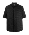 Valentino Polo Shirt With Iconographe Toile Print In Black