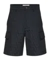 Valentino Garavani Toile Iconographe Shorts Men In Black