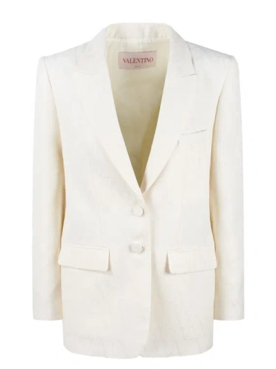 VALENTINO TOILE ICONOGRAPHE CREPE COUTURE BLAZER