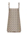 Valentino Toile Iconographe Crepe Couture Jumpsuit In Brown