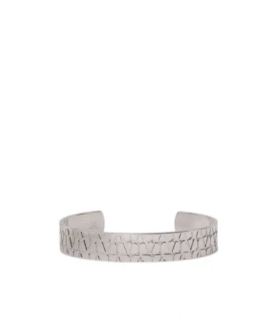 VALENTINO GARAVANI VALENTINO	TOILE ICONOGRAPHE LOGO ENGRAVED CUFF