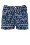 Valentino Garavani Toile Iconographe Denim Shorts
