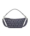Valentino Toile Iconographe Denim Tote Bag In Black