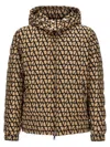 Valentino Toile Iconographe Down Jacket In Beige