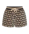Valentino Toile Iconographe Drawstring Shorts In Nude