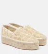 Valentino Toile Iconographe Espadrilles In Beige