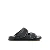 Valentino Toile Iconographe Flat Sandals In Black
