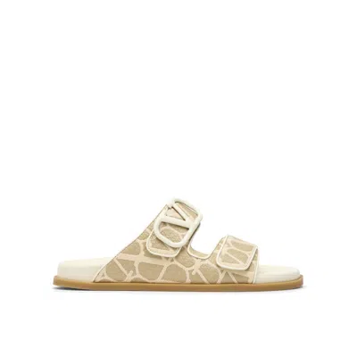 VALENTINO GARAVANI VALENTINO TOILE ICONOGRAPHE FLAT SANDALS