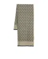 Valentino Toile Iconographe Frayed-edge Scarf In Black
