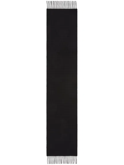 Valentino Toile Iconographe Fringed Scarf In Black