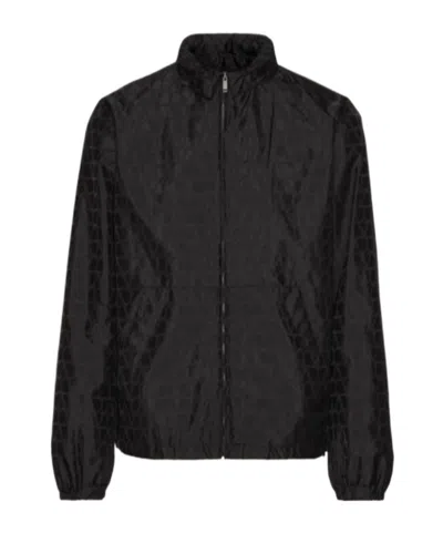 Valentino Toile Iconographe Light Bomber Jacket In Black