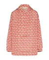 Valentino Anorak Con Stampa Toile Iconographe All Over In Nude