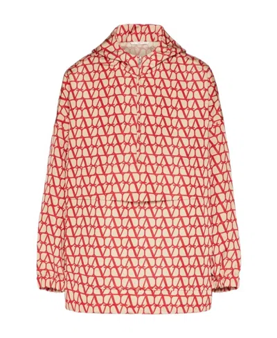 VALENTINO VALENTINO TOILE ICONOGRAPHE LONG-SLEEVED HOODED JACKET