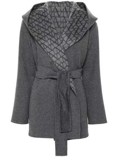 VALENTINO TOILE ICONOGRAPHE DOUBLE COAT
