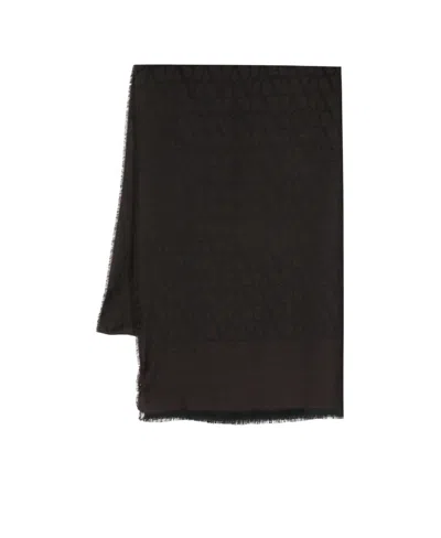 Valentino Toile Iconographe Jacquard Scarf In Black