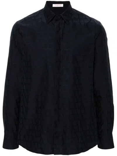 Valentino Iconographe Shirt In Black