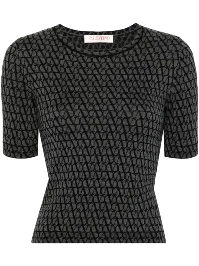 VALENTINO TOILE ICONOGRAPHE KNITTED TOP