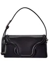 Valentino Toile Iconographe Le Grand Deuxieme Leather Shoulder Bag In Black