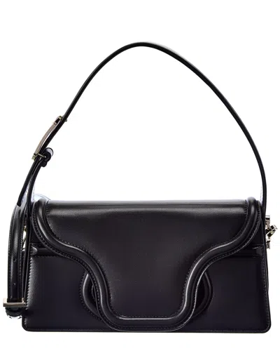 Valentino Garavani Valentino Toile Iconographe Le Grand Deuxieme Leather Shoulder Bag In Black