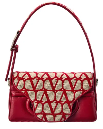 Valentino Garavani Valentino Toile Iconographe Le Grand Deuxieme Petite Leather Shoulder Bag