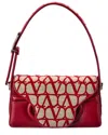Valentino Toile Iconographe Le Grand Deuxieme Petite Leather Shoulder Bag In Red
