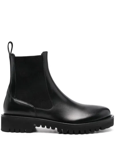 Valentino Garavani Toile Iconographe Ankle Boots In Black